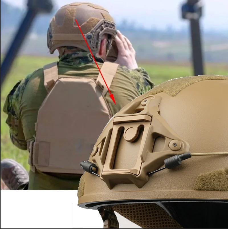 Casco táctico antimotín ABS de corte alto para exterior - imagen 3
