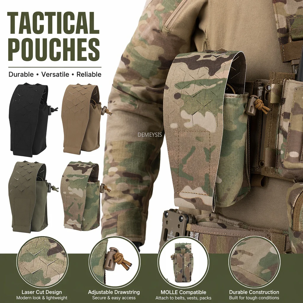 Portacargador MOLLE táctico ajustable para rifle en airsoft y paintball - imagen 3