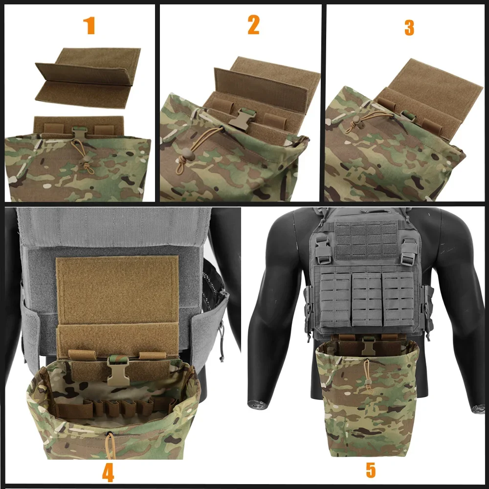 Bolsa desplegada con vista completa de capacidad
