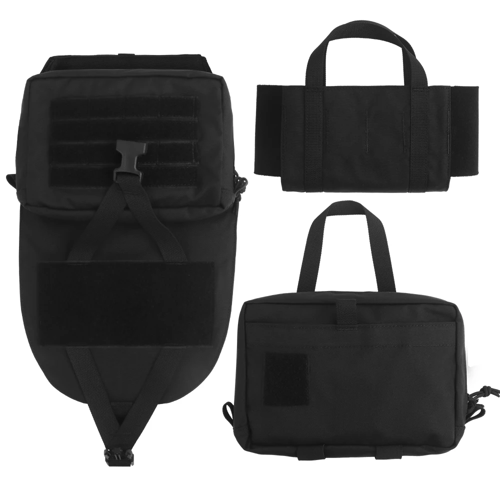 Portaplacas táctico Poseidon Defense Scarab con bolsa IFAK MOLLE