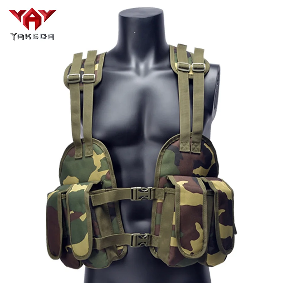 YAKEDA Chaleco táctico camuflaje de entrenamiento multifunción exterior