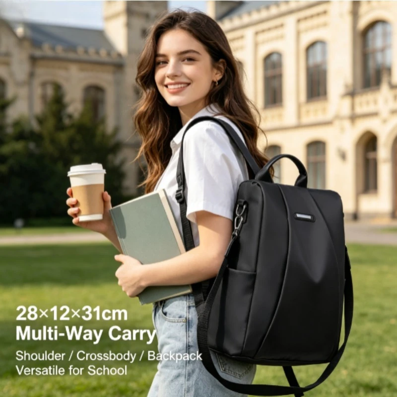 Mochila de viaje de tela Oxford para mujer, outdoor versátil - imagen 5