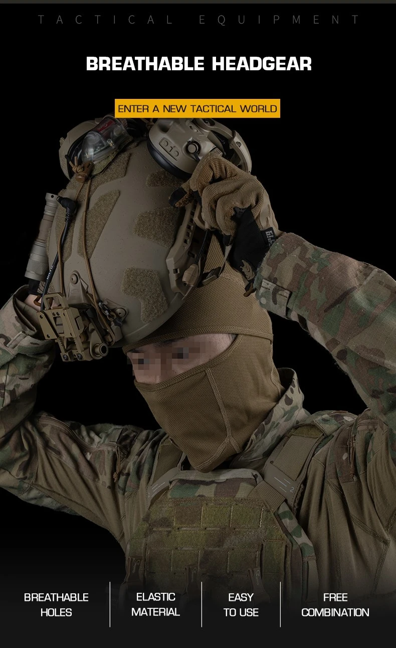 Balaclava táctica estilo medieval
