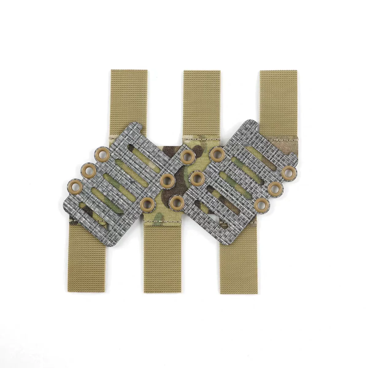 Placa adaptadora MOLLE táctica para cinturón doble fila - imagen 3