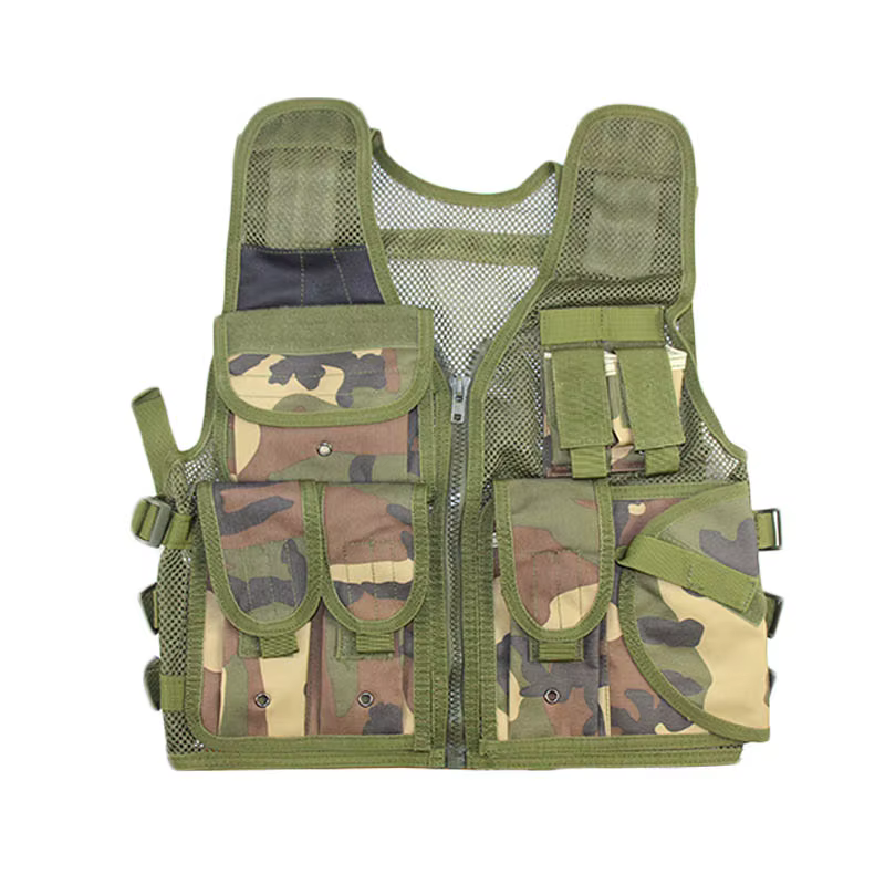 Chaleco táctico MOLLE unisex con bolsillo outdoor