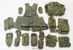 Chaleco táctico MOLLE verde compacto con sistema modular
