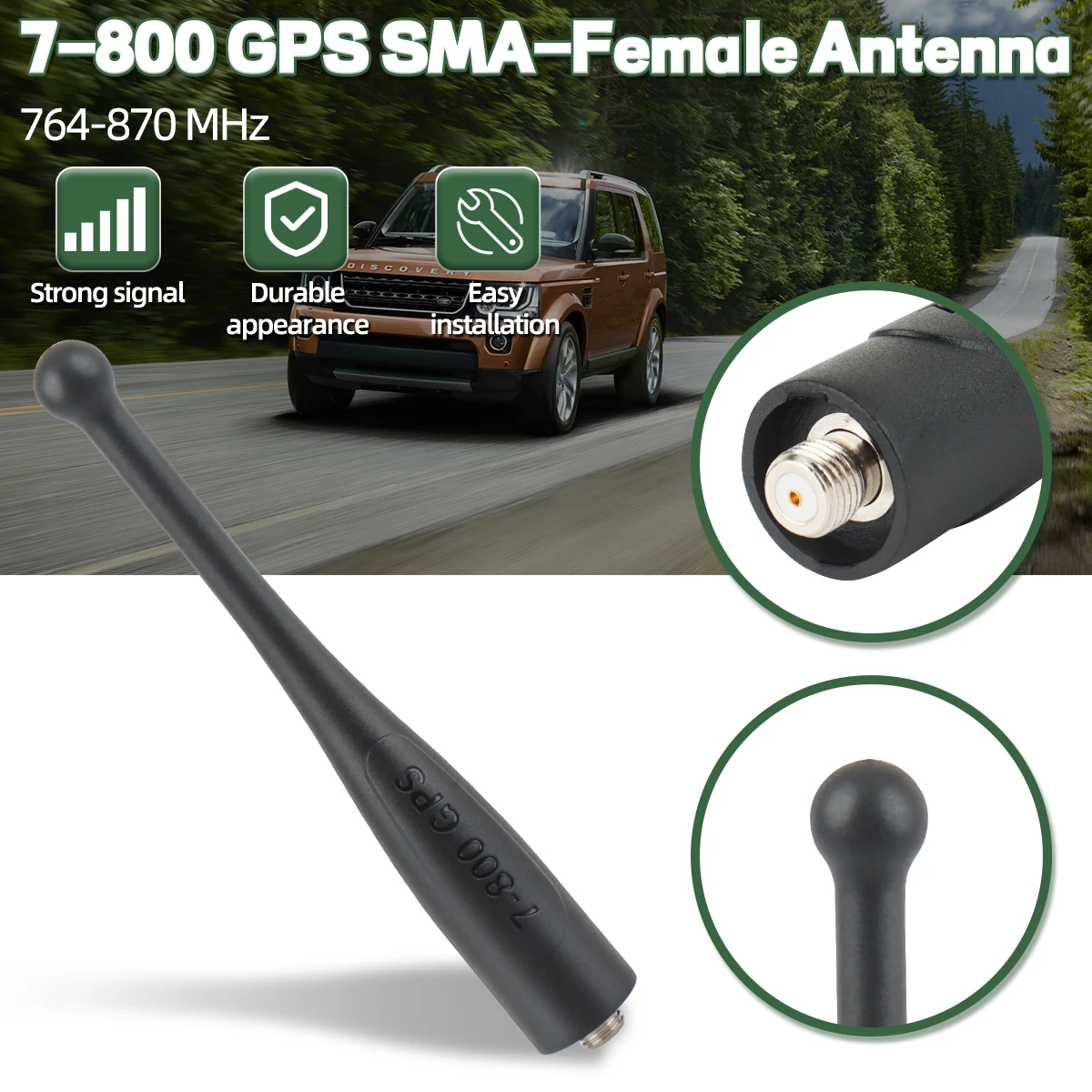 Antena GPS UHF ABBREE SMA Hembra Motorola APX