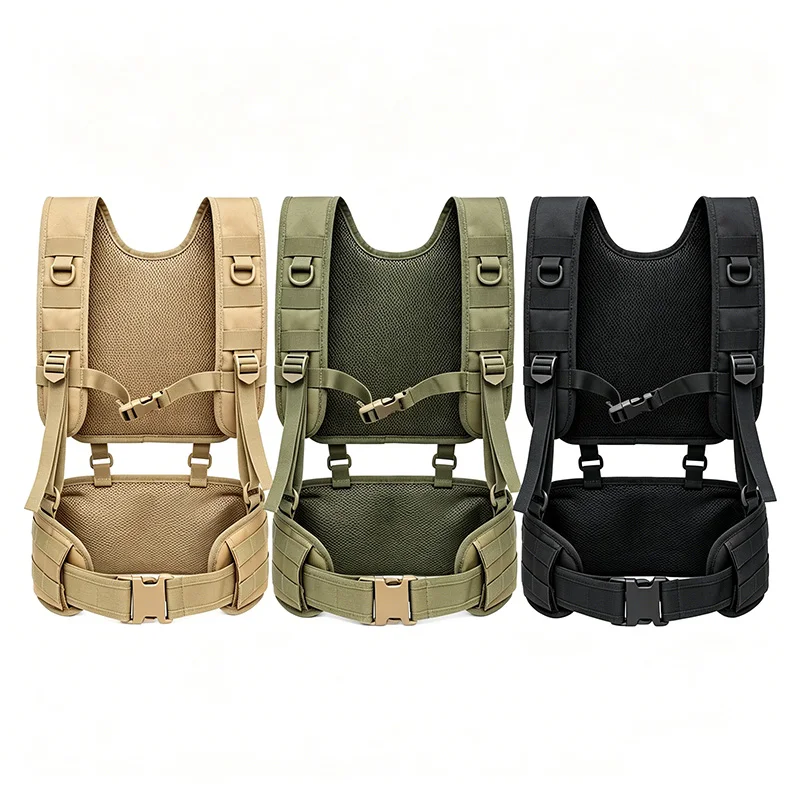 Chaleco táctico para exteriores con cinturón multiusos adaptable