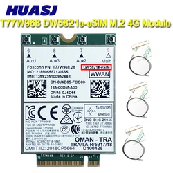 Tarjeta WWAN LTE Cat16 T77W968 dw5821e-esim 4G USB para Latitude