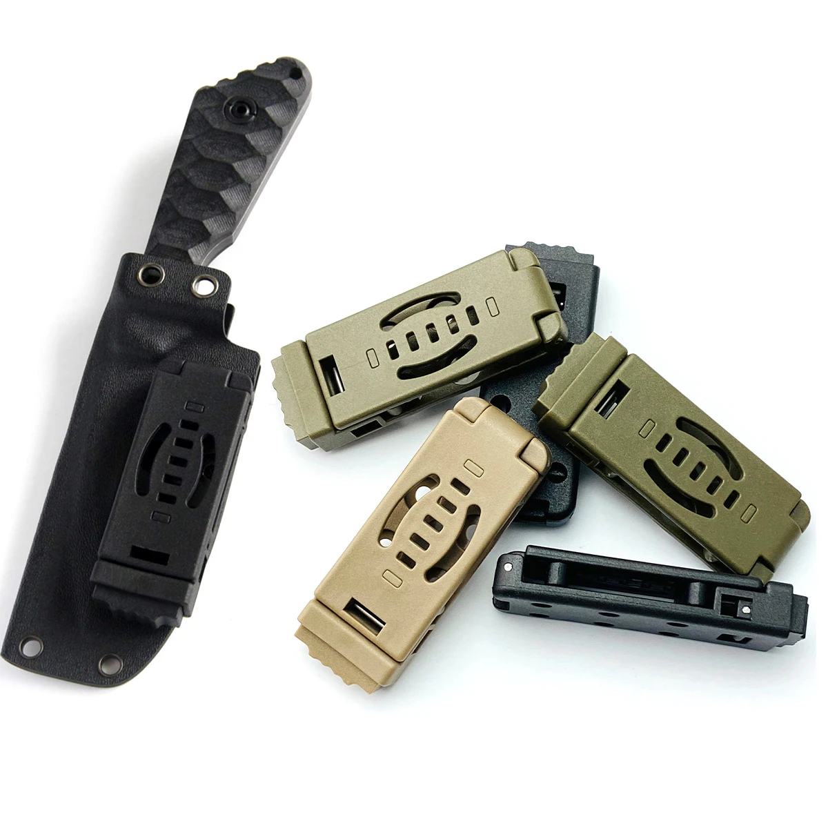 Funda táctica Kydex para cuchillo con clip EDC universal - imagen 2