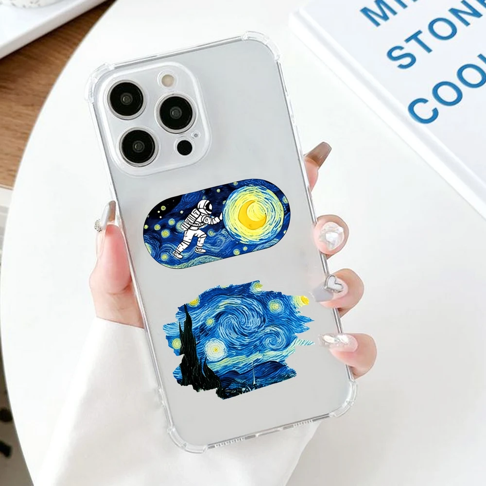 Van Gogh pegatinas impermeables vinilo decorativo noche estrellada - imagen 4