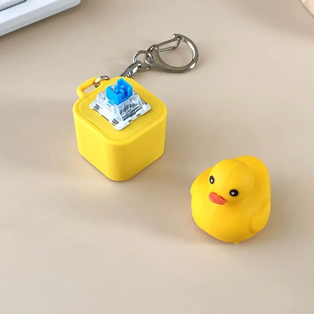 Teclas de teclado antiestrés con pato chillón clicker para adultos - imagen 2