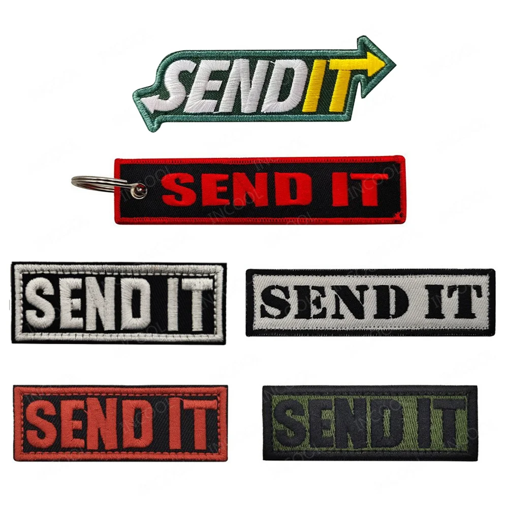 Send It Parches Tácticos Bordados para Llavero, Mochila y Ropa - imagen 4
