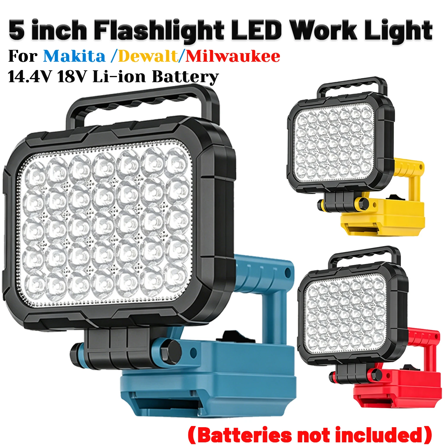 Lámpara LED con batería acoplada