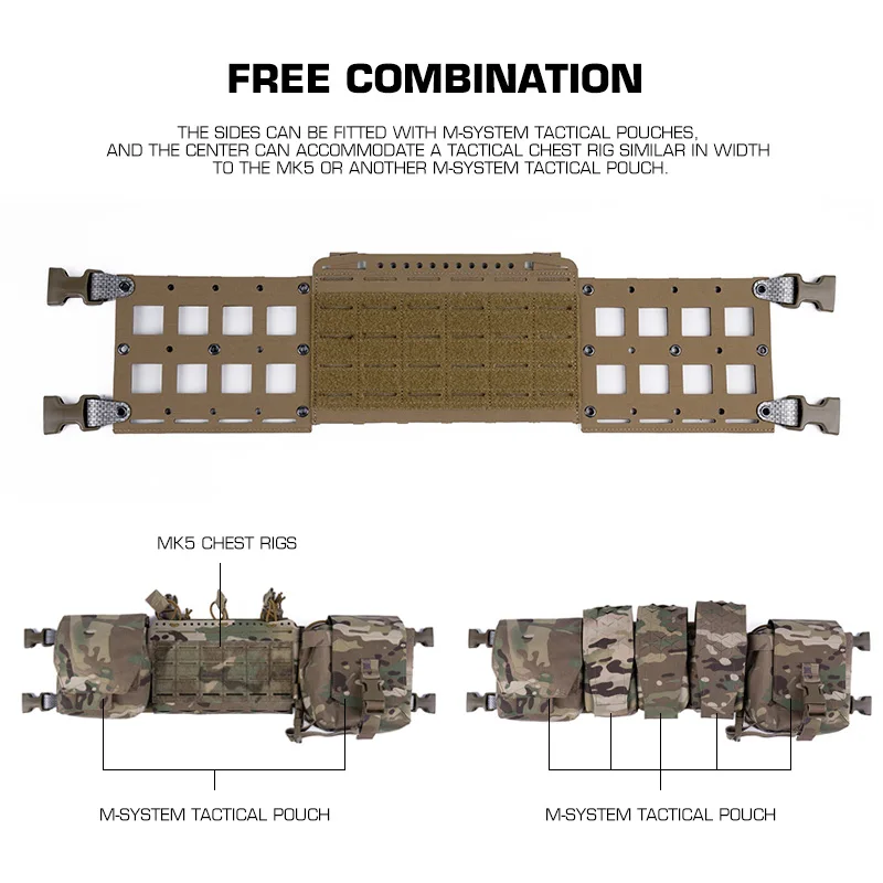 Chassis chaleco táctico modular extendido MOLLE para entrenamiento