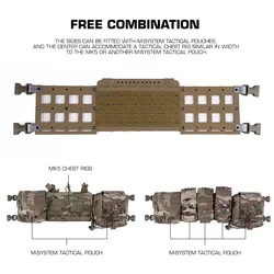 Chassis chaleco táctico modular extendido MOLLE para entrenamiento