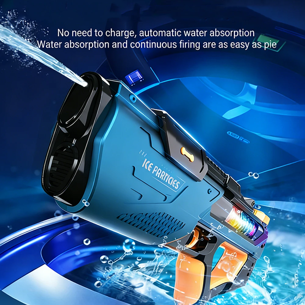 Pistola de agua automática recarga rápida para juegos de piscina - imagen 4