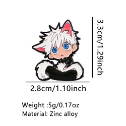Pin metálico esmaltado gato – Broche táctico para mochila