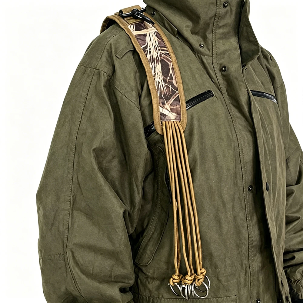 Correa transporte camuflaje con anillas metálicas para aves acuáticas - imagen 3