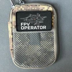 Parche táctico operador FPV con velcro para mochila