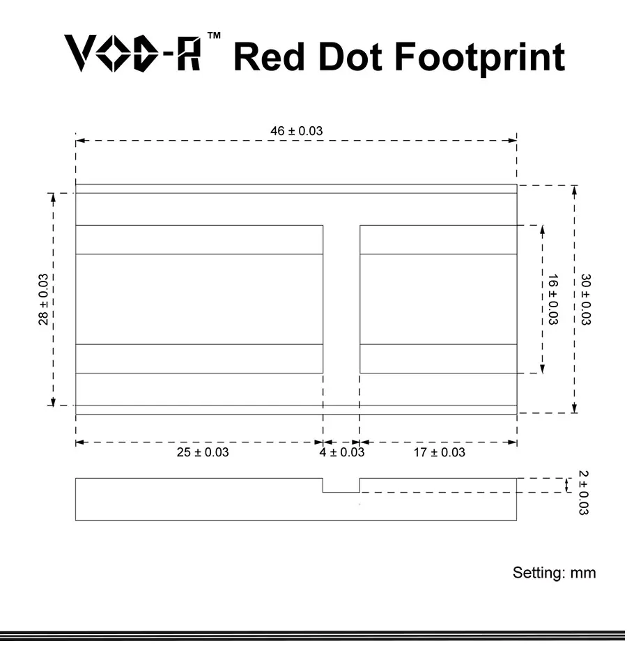 Montura Vector Optics para rifles con sistema Frenzy SCRD-63