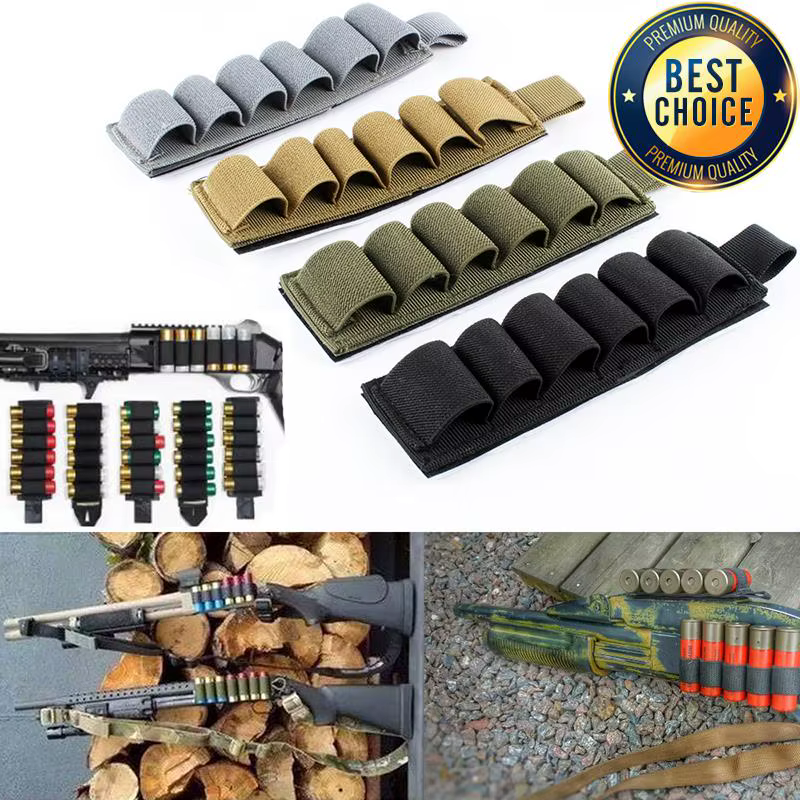 Portacartuchos para escopeta 6 rondas con respaldo autoadhesivo