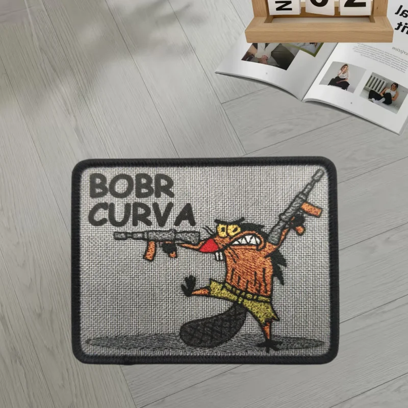 BOBR Curva parche táctico velcro lobo – Para mochilas o chaqueta - imagen 4