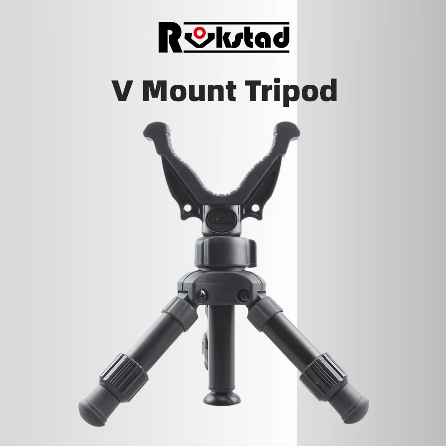 Trípode aluminio tipo yoke V regulable para tiro y caza profesional - imagen 2