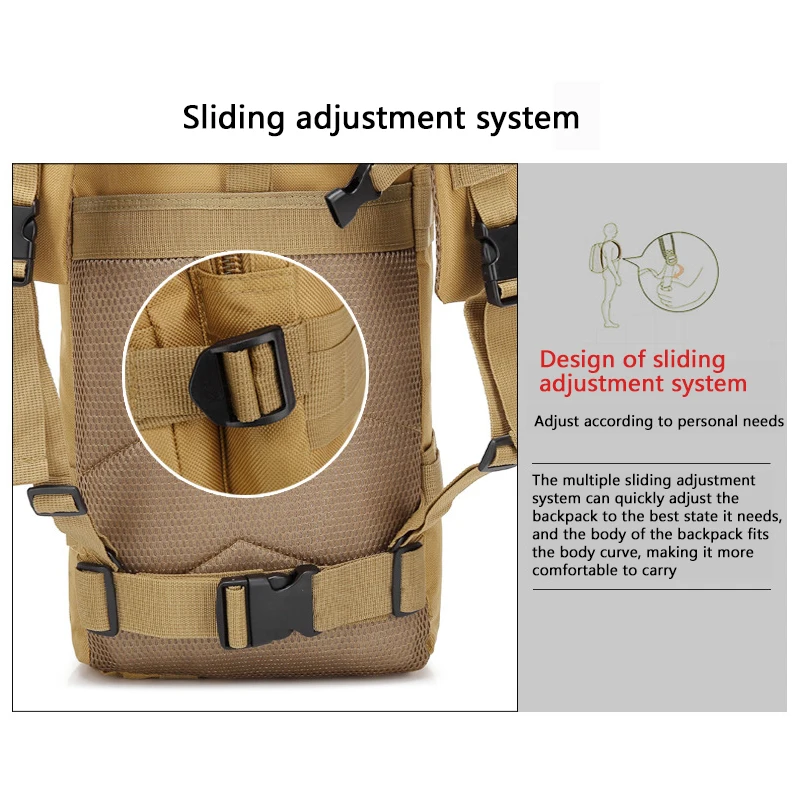 Mochila Táctica Impermeable de Nailon Resistente para Outdoor y Supervivencia - imagen 4