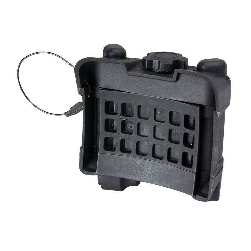 Caja con sujeción por velcro trasero