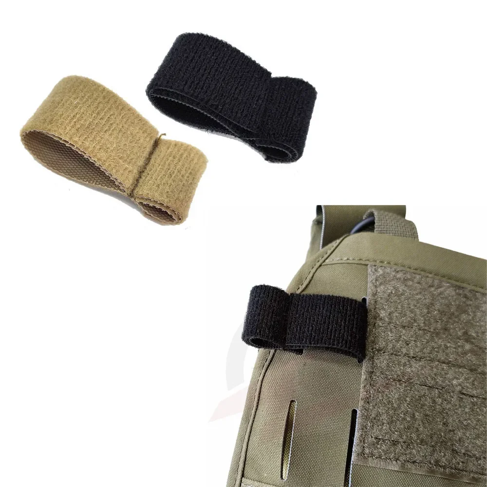 Chaleco táctico con kit gestión cables exterior y anillo PTT MOLLE - imagen 3