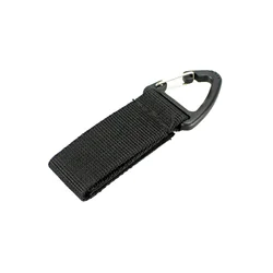 Cinturón MOLLE táctico de nylon con mosquetón y llavero