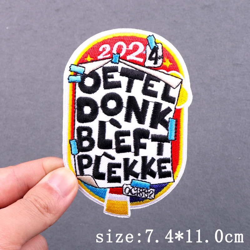 Parche bordado Kruikenstad Carnaval cerveza – Planchar en ropa - imagen 3