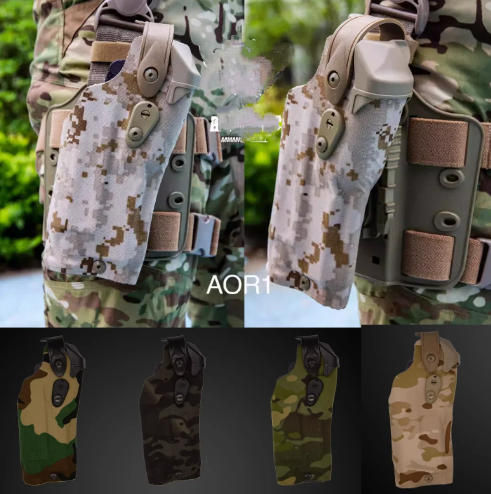 Funda táctica camuflaje para pistola de servicio acolchada - imagen 3