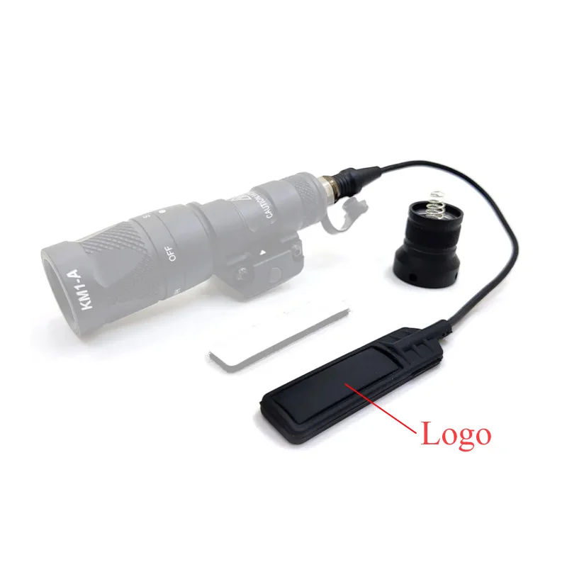 Sotac interruptor de presión Airsoft para luz explorador trasera, doble