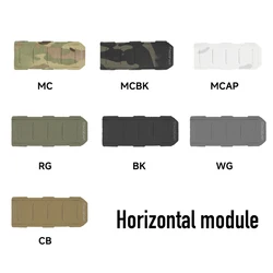 Adaptador MOLLE multidireccional para cinturón táctico rugged