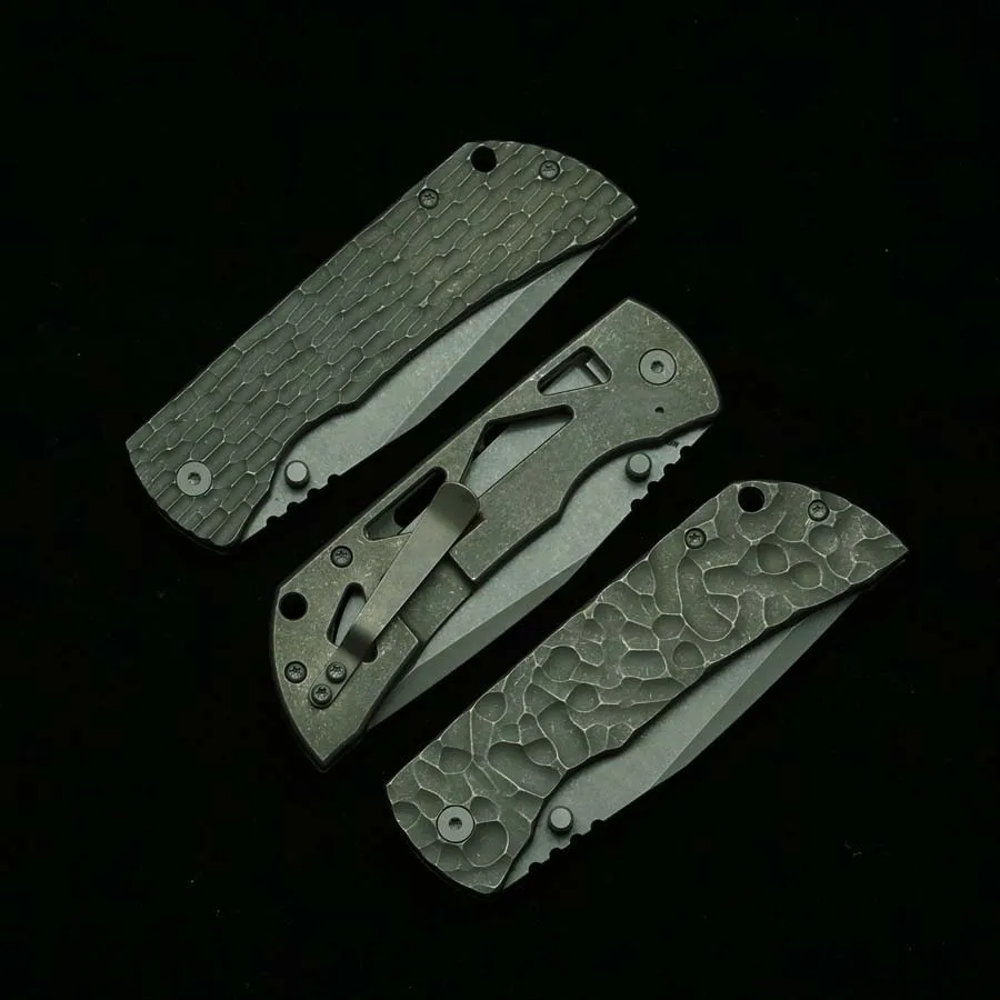 LEMIFSHE Nuovo Mac2 cuchillo EDC 154CM con mango titanio y acero - imagen 5