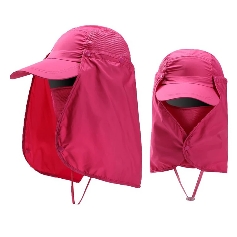 Gorro pesca protección solar UV con solapa desmontable cubre cuello y orejas - imagen 3