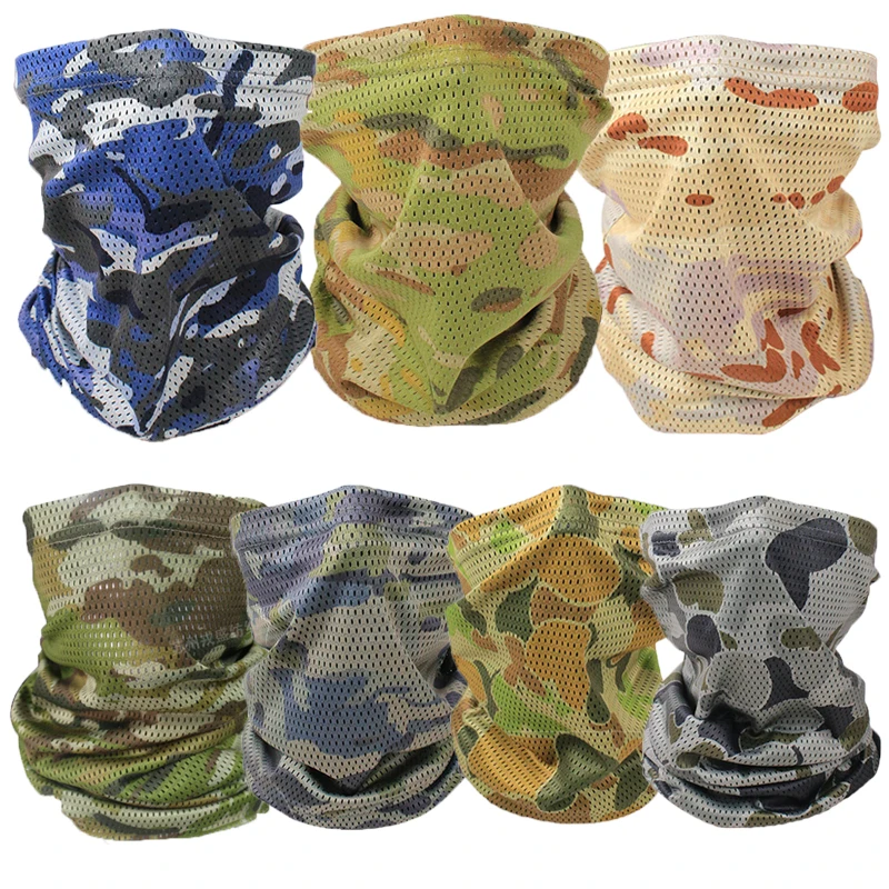 AMCU pañuelo camuflaje de malla fina transpirable para caza verano - imagen 3