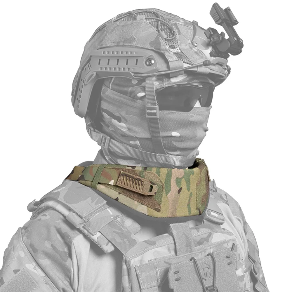 Protector cuello táctico de nailon para chaleco MOLLE universal