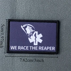 Parche táctico velcro We Race The Reaper Medical – Insignia moral PVC