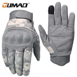 Guantes tácticos camuflaje táctil pantalla combate senderismo