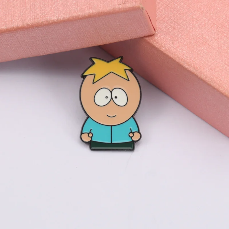 Insignia metálica South Park, pin de aleación para uniforme - imagen 4