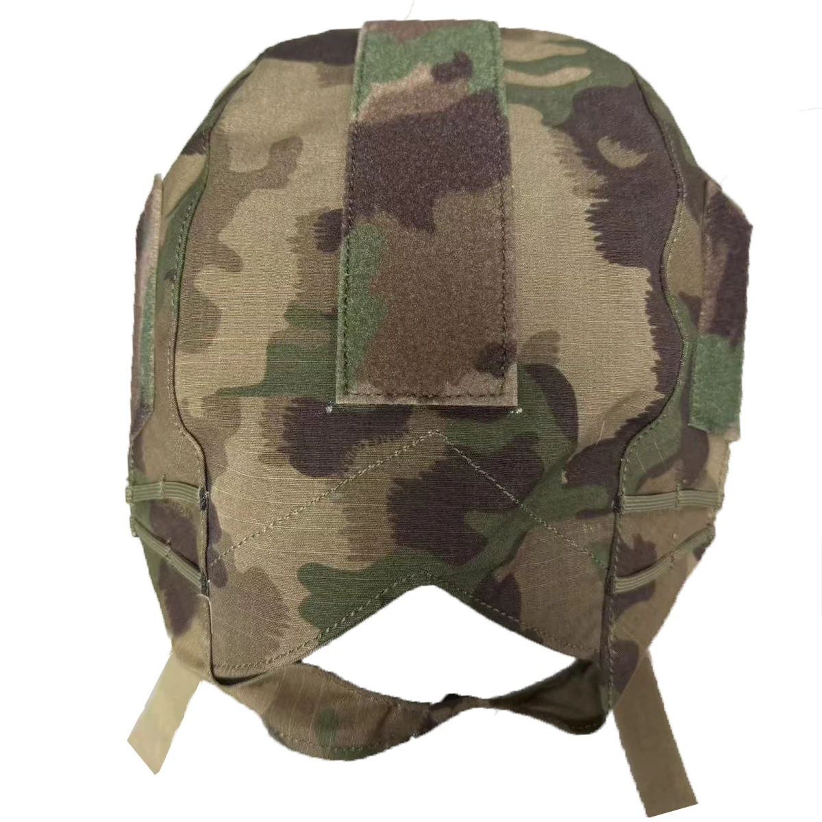 Vista de un montaje con diseño camuflado
