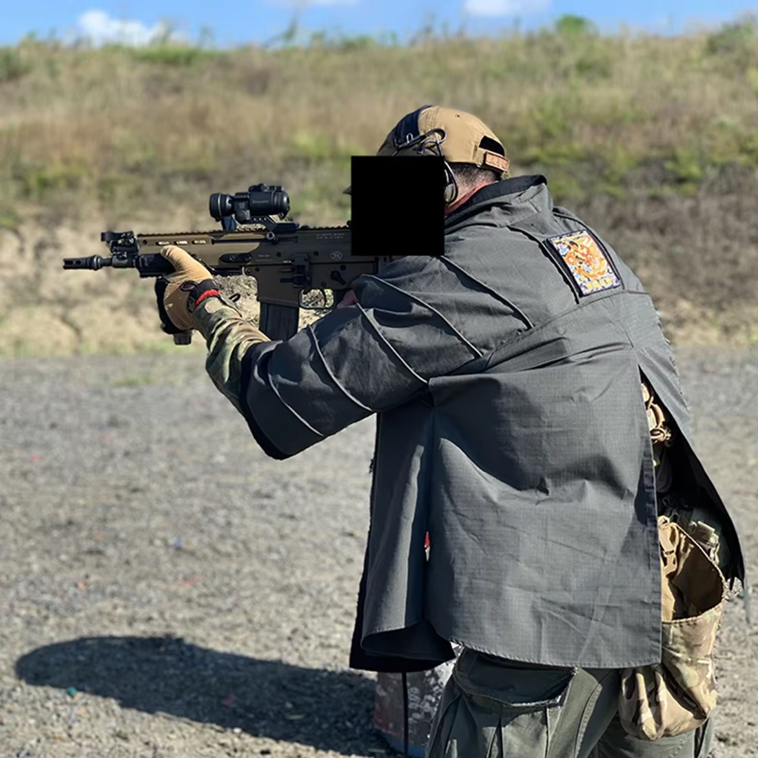 Chaqueta táctica Airsoft ripstop caza entreno bordado combate humo - imagen 3
