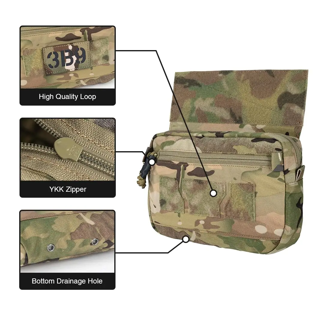Bolsa táctica MOLLE colgante para airsoft, organizador utilitario - imagen 4