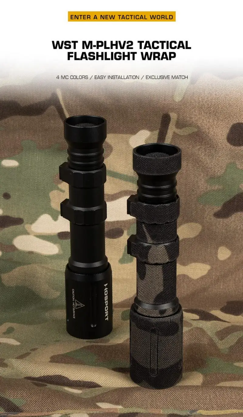 Camuflaje aplicado sobre linterna