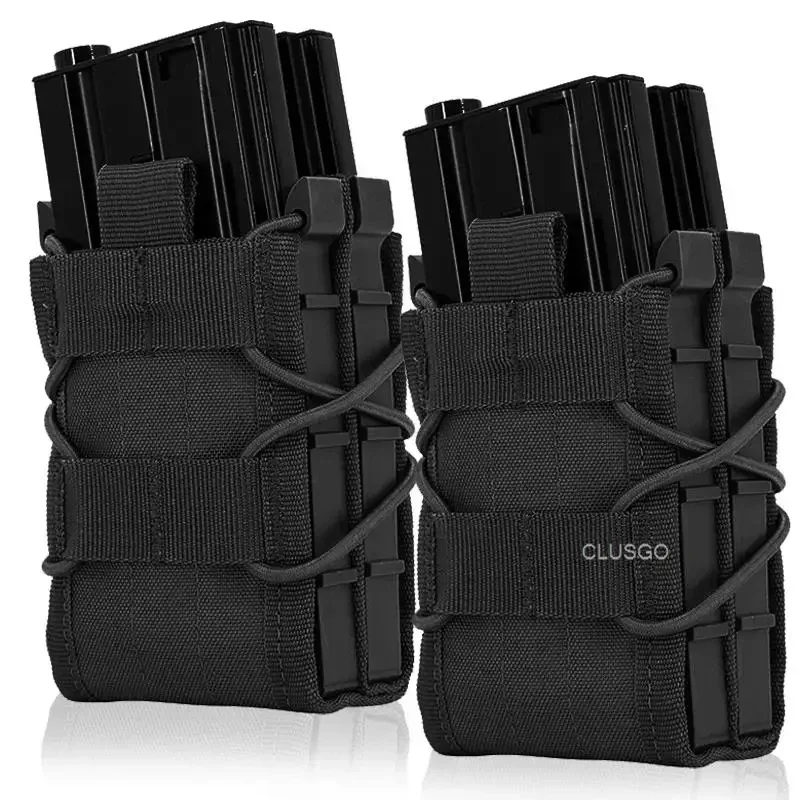 Bolsa táctica doble con compartimento para dos cargadores