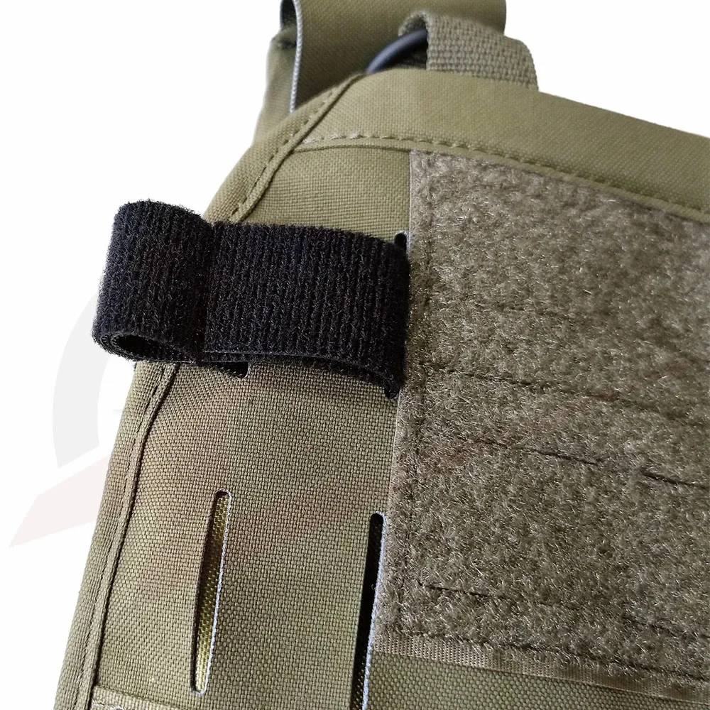 Chaleco táctico con kit gestión cables exterior y anillo PTT MOLLE - imagen 4