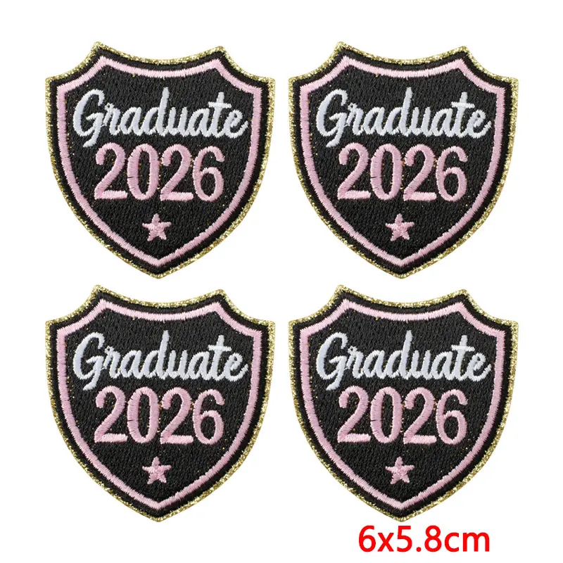 Parche bordado termoadhesivo graduación 2026 dibujos animados - imagen 2